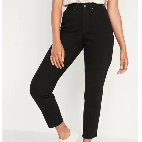 Curvy High-Waisted O.G. Straight Black Ankle Jeans for Women - Picture 1 of 5